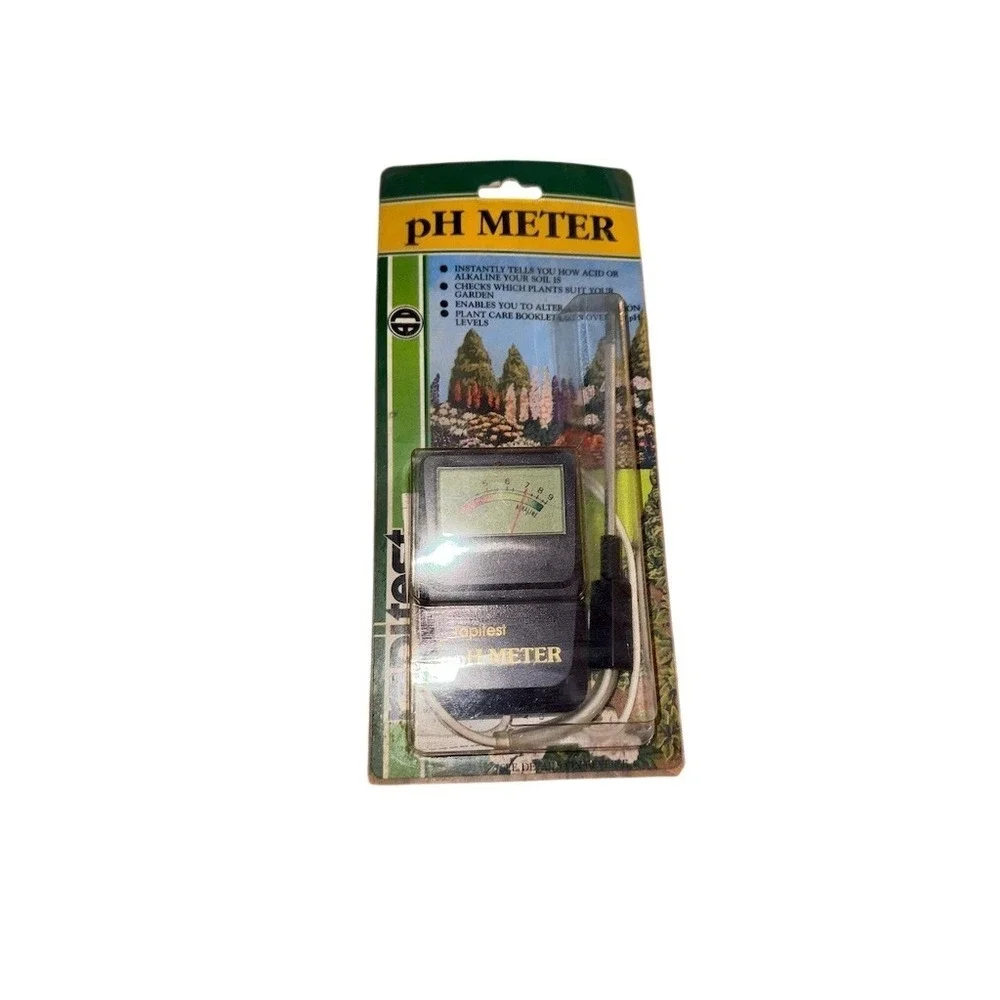 Rapitest Soil pH Meter Tester w/ Probe & Cord Analog Instant Reading Green 1840